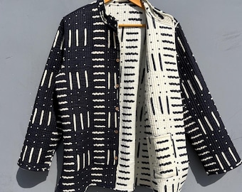 Chaqueta Suzani acolchada hecha a mano: abrigo bohemio para festivales