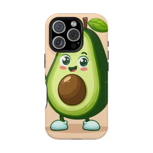 Cute Avocado Magnetic Tough Cases - Fun Phone Covers, LGBT Gifts, Avocado Lover&#39;s Gift, Quirky Phone Accessories, Fruit-Themed Decor