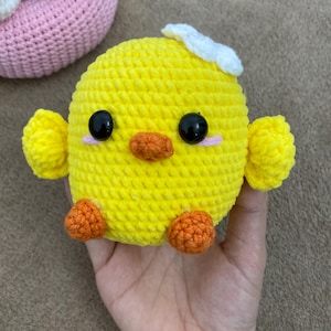 Amigurumi Chicken Crochet Toy Pattern PDF, Easy Cute Chicken Amigurumi Crochet, Animals Toy Pattern, Bookshelf Chicken, English US Term