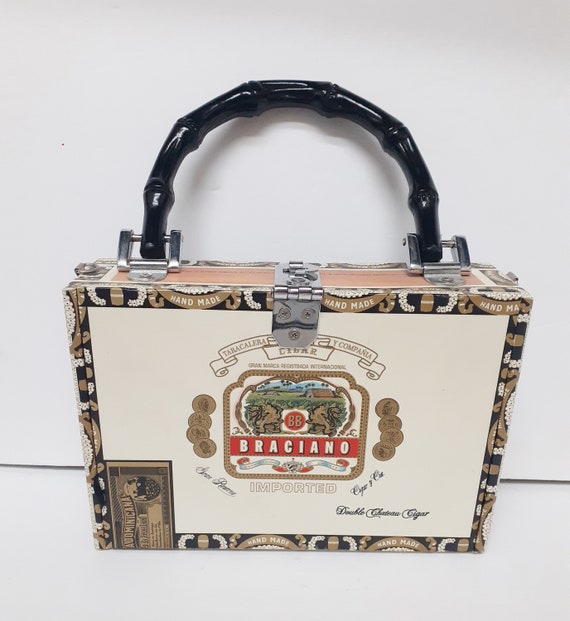 Braciano Cigar Box Purse Embellished New York Cit… - image 2