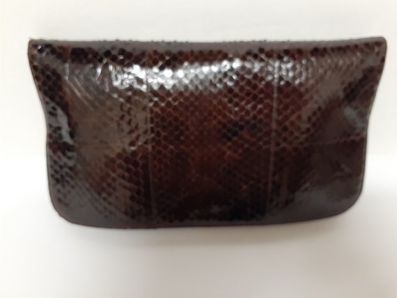 Vintage NWT Snakeskin Leather Crossbody Bag Shoul… - image 2