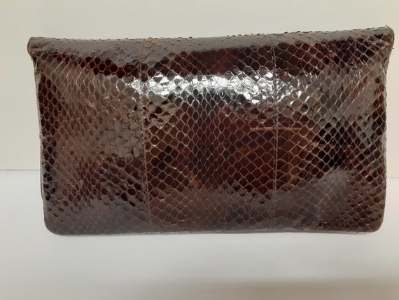 Vintage NWT Snakeskin Leather Crossbody Bag Shoul… - image 1