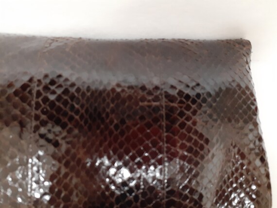 Vintage NWT Snakeskin Leather Crossbody Bag Shoul… - image 5