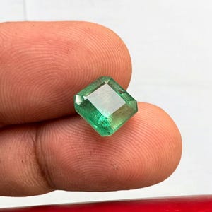 Natural Colombian Emerald Square Cut Loose Gemstone | Green Emerald for Engagement Ring, Fine Jewelry Making, May Birthstone
