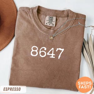 Comfort Colors® 8647-skjorta, vintagenummer-t-shirt, diskret politisk humor-t-shirt, minimalistisk grafisk t-shirt