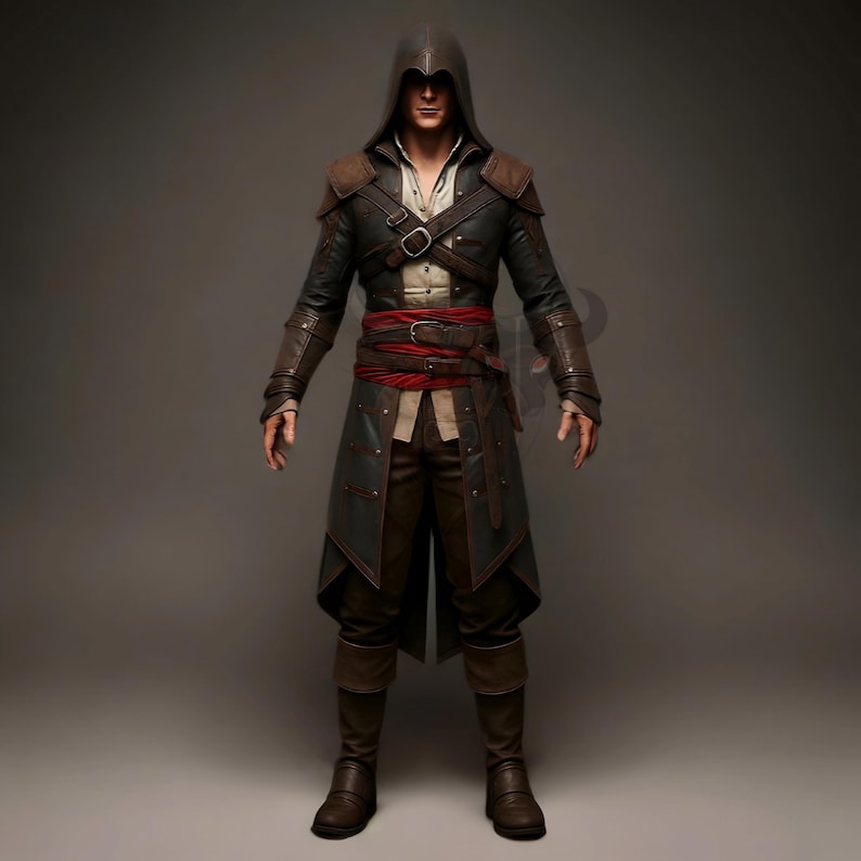 assassin’s creed cosplay costume, hooded leather coat, medieval assassin outfit, renaissance warrior tunic, fantasy rpg larp gear, halloween costume, comic con cosplay, brotherhood assassin coat, men’s cosplay outfit, gothic steampunk coat, medieval fantasy clothing, hooded tunic costume, assassin cosplay men, renaissance festival outfit, fantasy cosplay costume, leather hooded jacket, assassin brotherhood cosplay, larp assassin costume, halloween medieval outfit