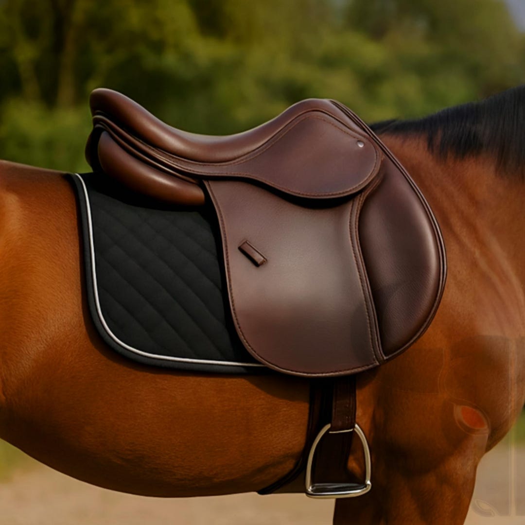 brown-leather-english-riding-saddle-horse-equestrian-close-contact