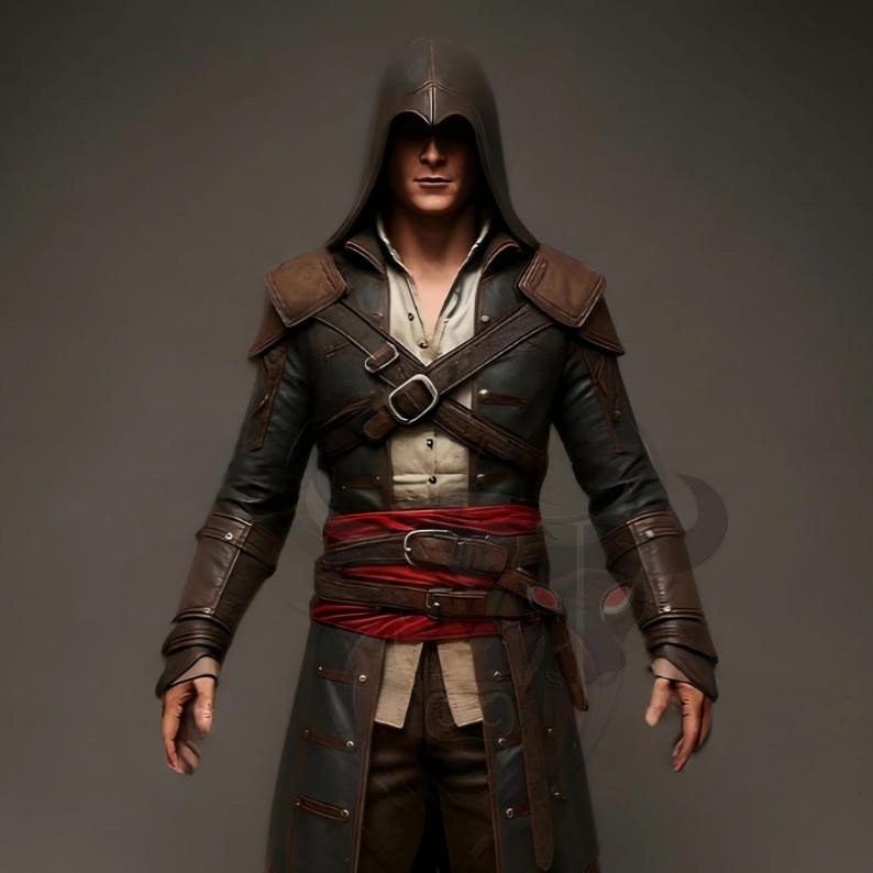 assassin’s creed cosplay costume, hooded leather coat, medieval assassin outfit, renaissance warrior tunic, fantasy rpg larp gear, halloween costume, comic con cosplay, brotherhood assassin coat, men’s cosplay outfit, gothic steampunk coat, medieval fantasy clothing, hooded tunic costume, assassin cosplay men, renaissance festival outfit, fantasy cosplay costume, leather hooded jacket, assassin brotherhood cosplay, larp assassin costume, halloween medieval outfit