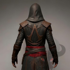 assassin’s creed cosplay costume, hooded leather coat, medieval assassin outfit, renaissance warrior tunic, fantasy rpg larp gear, halloween costume, comic con cosplay, brotherhood assassin coat, men’s cosplay outfit, gothic steampunk coat, medieval fantasy clothing, hooded tunic costume, assassin cosplay men, renaissance festival outfit, fantasy cosplay costume, leather hooded jacket, assassin brotherhood cosplay, larp assassin costume, halloween medieval outfit