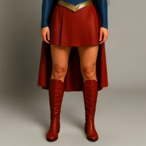 supergirl cosplay costume, womens superhero outfit, comic con costume, halloween cosplay outfit, superhero cape and skirt, female superhero costume, red cape cosplay, blue bodysuit cosplay, superhero halloween costume, comic con superhero outfit, womens comic con costume, superhero cosplay for women, superhero halloween outfit, red and blue cosplay costume, womens cosplay costume set, superhero roleplay costume, party cosplay costume, superhero fancy dress, superhero stage costume