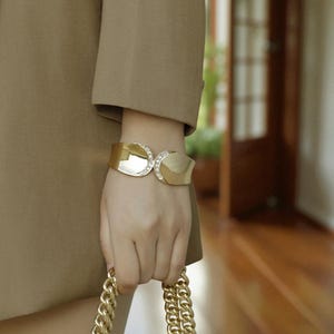 Asymmetrical Bangle Bracelet: Bold Statement Jewelry