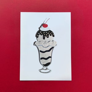 Papercut Ice Cream Sundae - PRINT