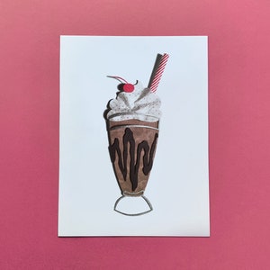 Papercut chocolademilkshake - PRINT