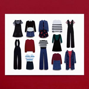 Flea Outfits Papercut - PRINT 8x10in