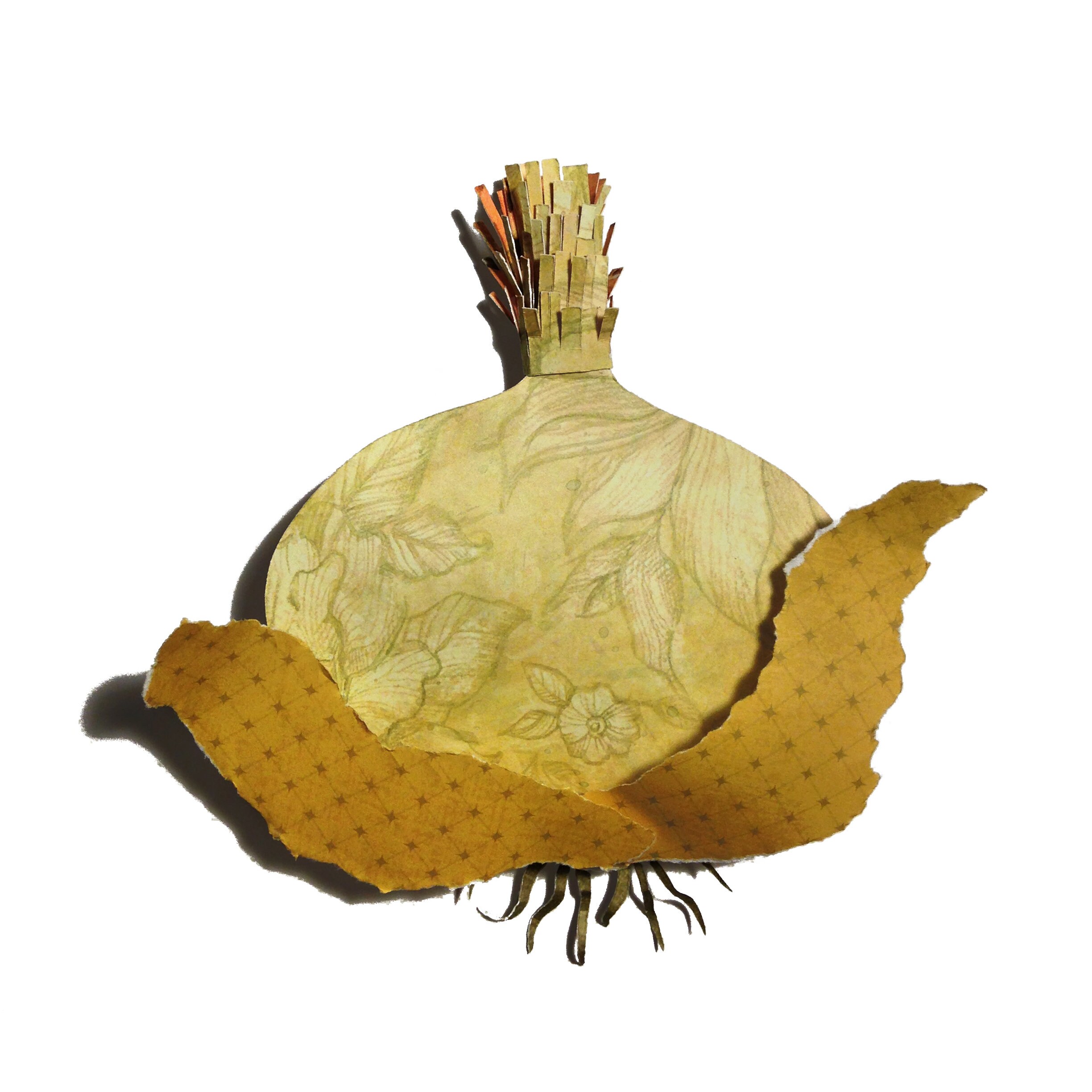 Paper Onion Print Etsy