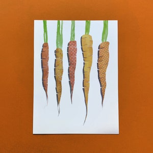 Papercut Carrots - PRINT