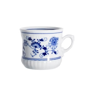 Juego de 6 tazas de café o té Zwiebelmuster Original Bohemia con diseño de cebolla azul, 355 ml.