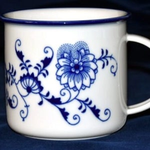 6 x Zwiebelmuster Original Bohemia Blue Onion Taza para café o té Patrón de cebolla azul 12,85 oz !!! Juego de 6 piezas !!!