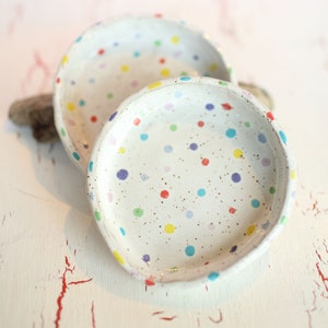Polka Dot Ceramic Spoon Rest-