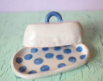 Ceramic Butter Dish- Choose You Color Butter Dish- Handmade Butter Dish