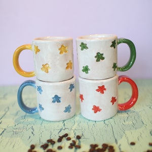 Meeple Mugs- Handmade Ceramic Mug- Gaming Mug