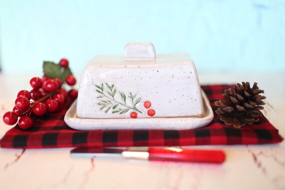 Christmas clearance butter dish