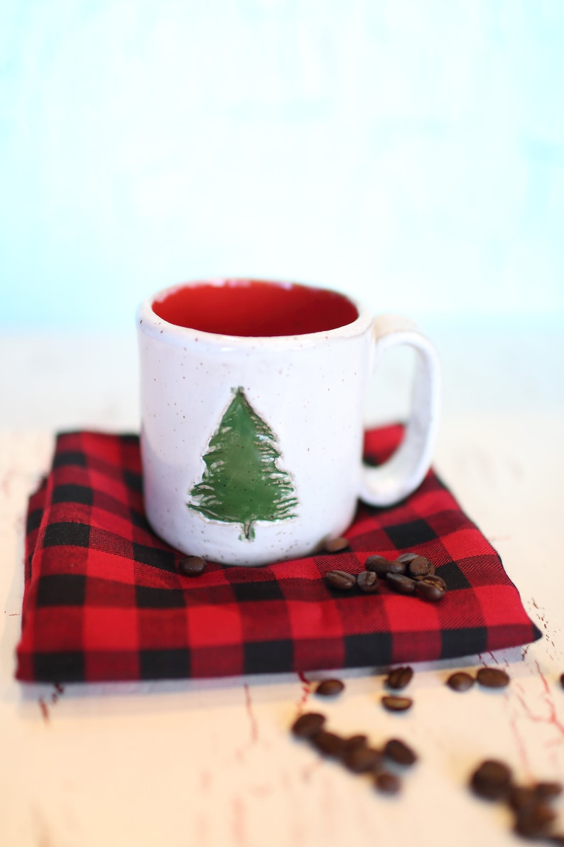 Christmas Tree Mug Ceramic Holiday Coffee Mug image 3