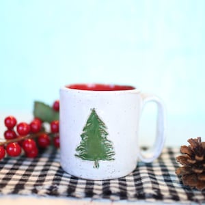 Christmas Tree Mug Ceramic Holiday Coffee Mug image 2