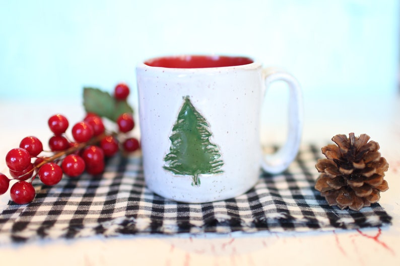 Christmas Tree Mug Ceramic Holiday Coffee Mug image 5