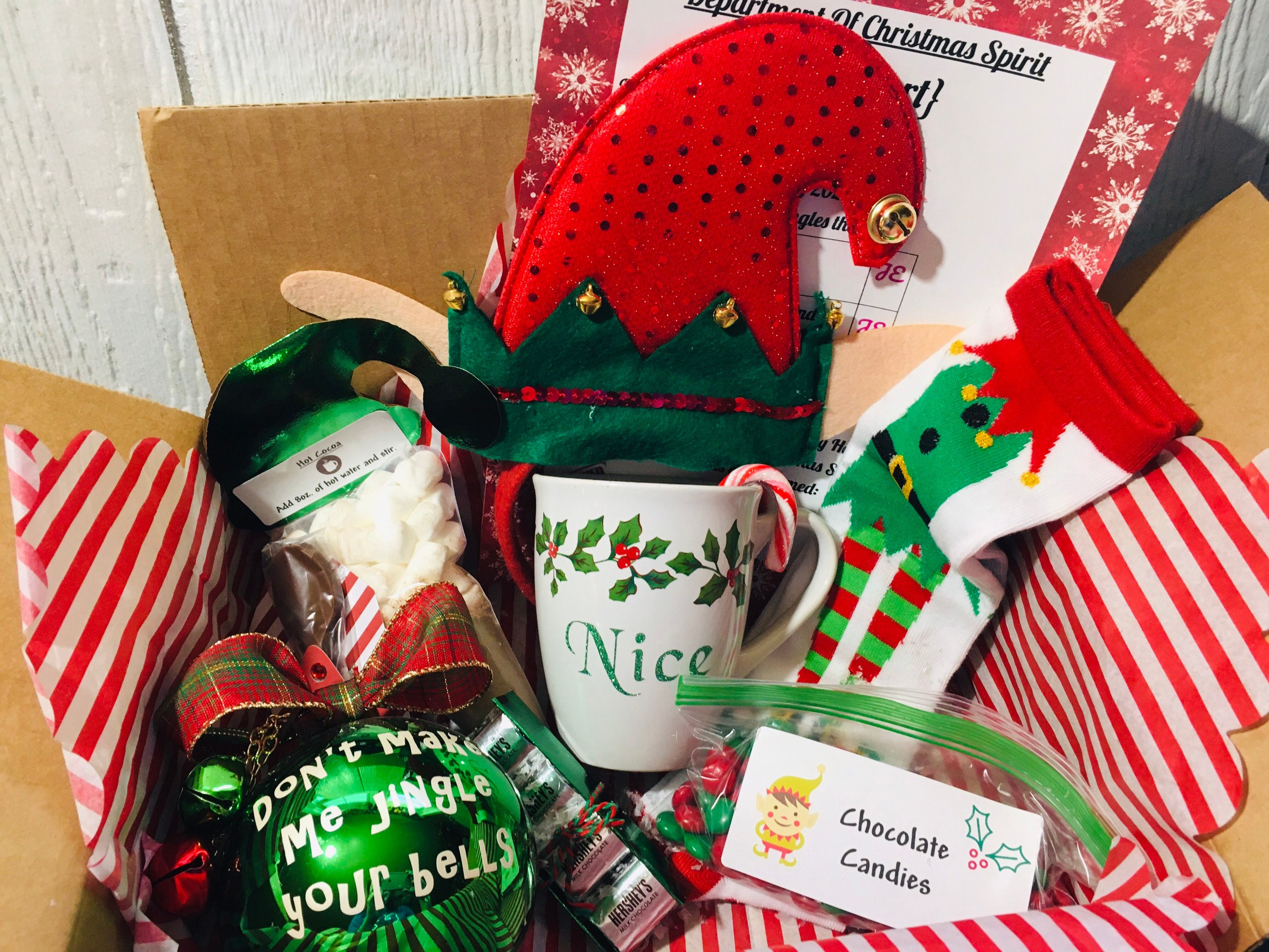 Elf Box youve been elfed box elf Christmas box adult Etsy