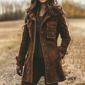 Vintage Suede Coat - Etsy