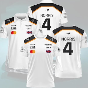 Lando Norris #4 McLaren Formula One Racing Shirt, F1 Lando Norris Racing Fan Gift Shirt, Lando Norris #4 McLaren F1 Exclusive Shirt