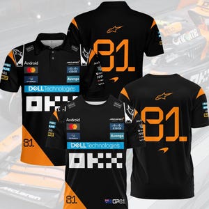 Oscar Piastri #81 McLaren Formula One Racing Shirt, F1 Oscar Piastri Racing Fan Gift Shirt