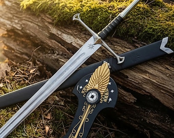 Handmade Legendary Steel Sword of King Alessar's Viking Sword Master Sword Cosplay Replica Gift For Boyfriend Christmas Gift