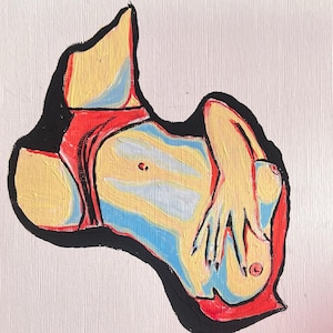 Tricolor Body Painting