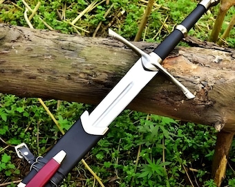 Aragorn Ranger sword of Strider, Ring of Power Movie Inspire Replica : Medieval Cosplay Prop, Christmas Gift for Him, Dad