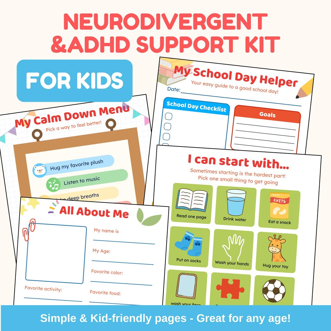 Digital Support Kit for Kids | ADHD & Routine Planner - Etsy