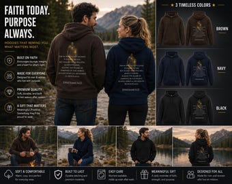 3Fs Ephesians 6:12 Christian Hoodie | Armor of God Sweatshirt | Bible Verse Streetwear | Faith Based Religious Apparel