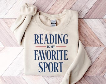 Reading is My Favorite Sport Png, Booklover Gift, Instant Digital Download