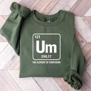 Tabla periódica divertida (Png), Elemento de confusión (Png), Ciencia divertida (Png), Regalo para estudiantes de química, Profesor de química divertido (Png)