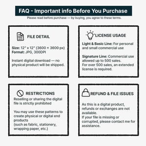 Winter Patchwork Seamless Pattern Monochrome Storybook Illustration Style for Fabric Wallpaper and Art Prints image 10