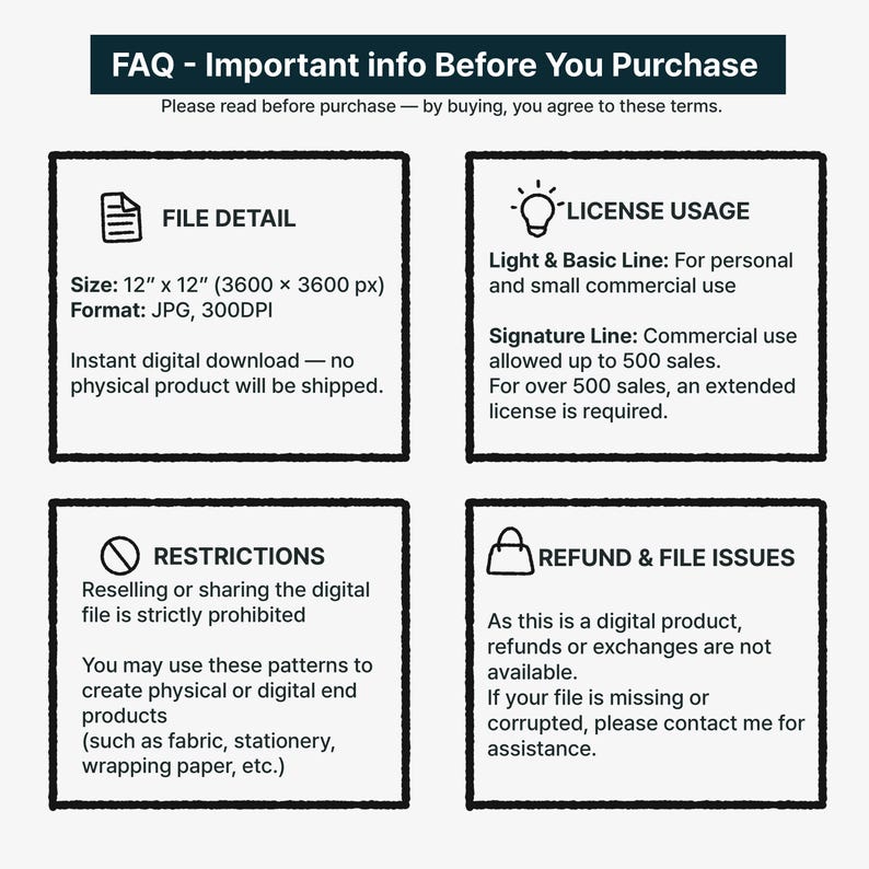 Winter Patchwork Seamless Pattern Monochrome Storybook Illustration Style for Fabric Wallpaper and Art Prints image 10