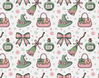 Wicked-Inspired Fabric Print | Quilting Fabric by Half Yard | For Sewing, Crafting, Apparel, DIY Projects