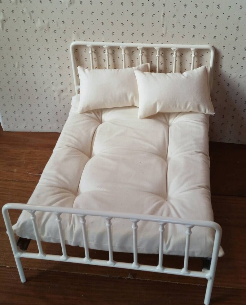 Doll Bed Double Size Mattress & Pillows for Blythe or Barbie Etsy