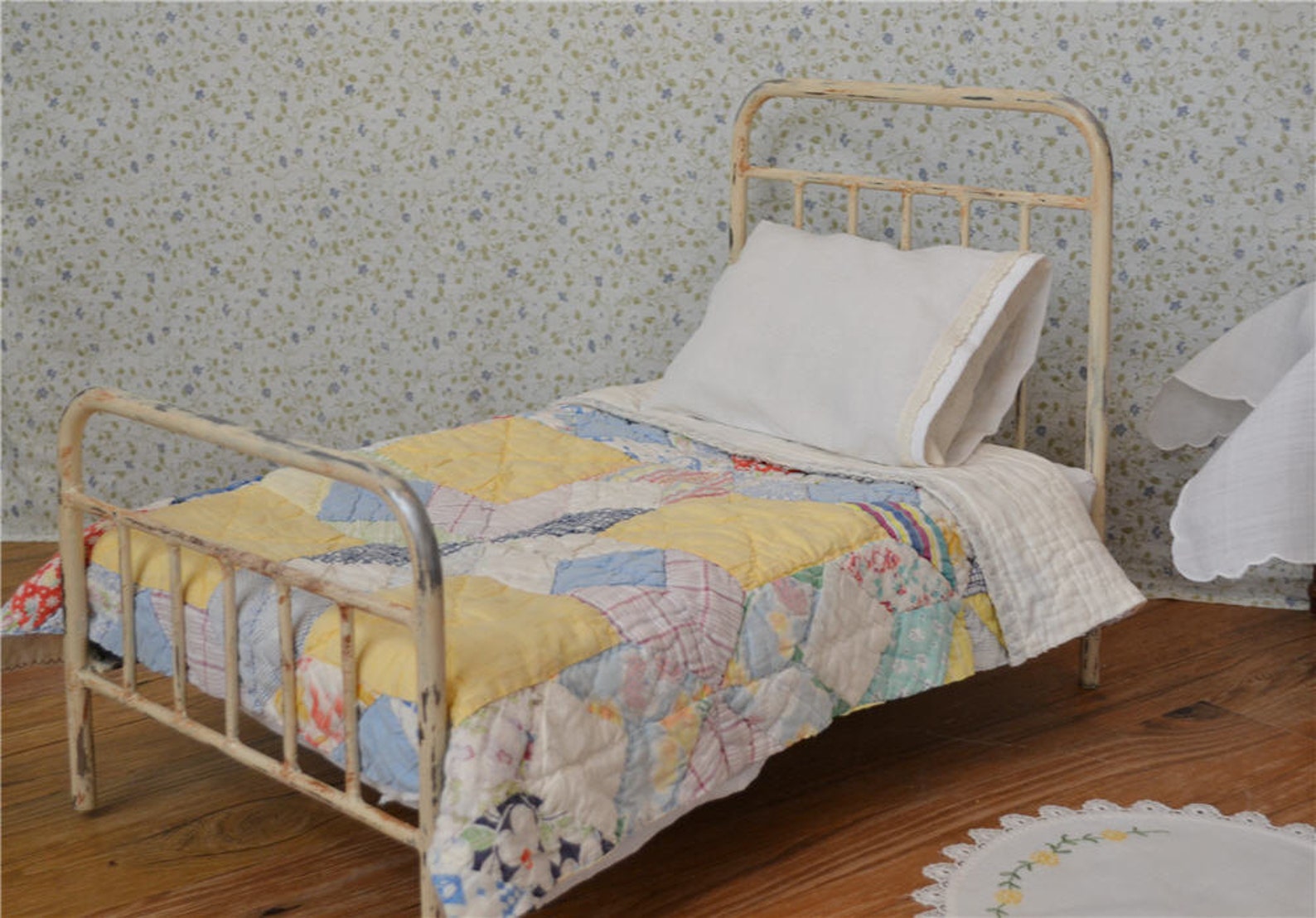 American Girl Bed Doll Bed Victorian Style Antique Iron Metal Etsy