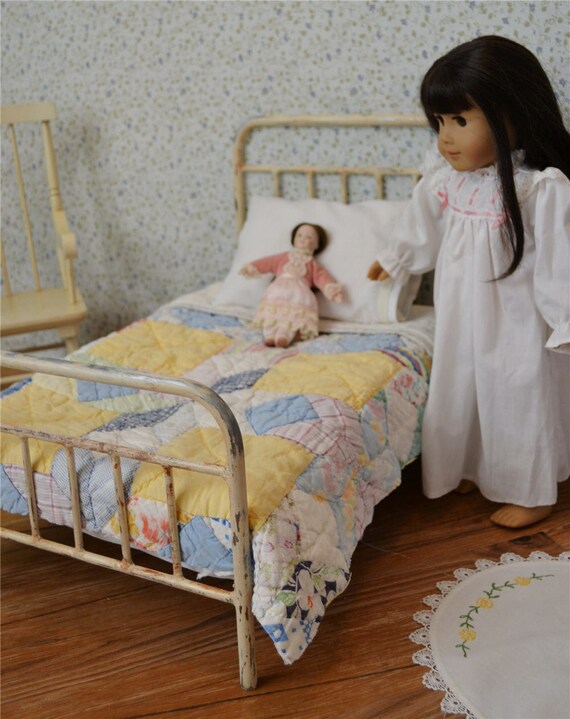 American Girl Bed Doll Bed Victorian Style Antique Iron Metal Etsy