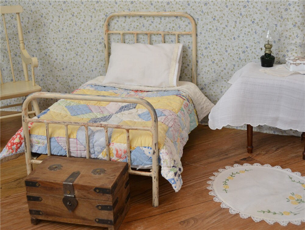 American Girl Bed Doll Bed Victorian Style Antique Iron Metal Etsy