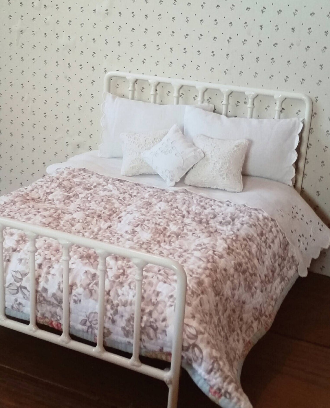 Doll Bed Double Size Shabby Chic Metal Bed1/6 Scale for Blythe Etsy