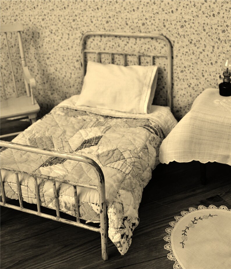 American Girl Bed Doll Bed Victorian Style Antique Iron Metal Etsy