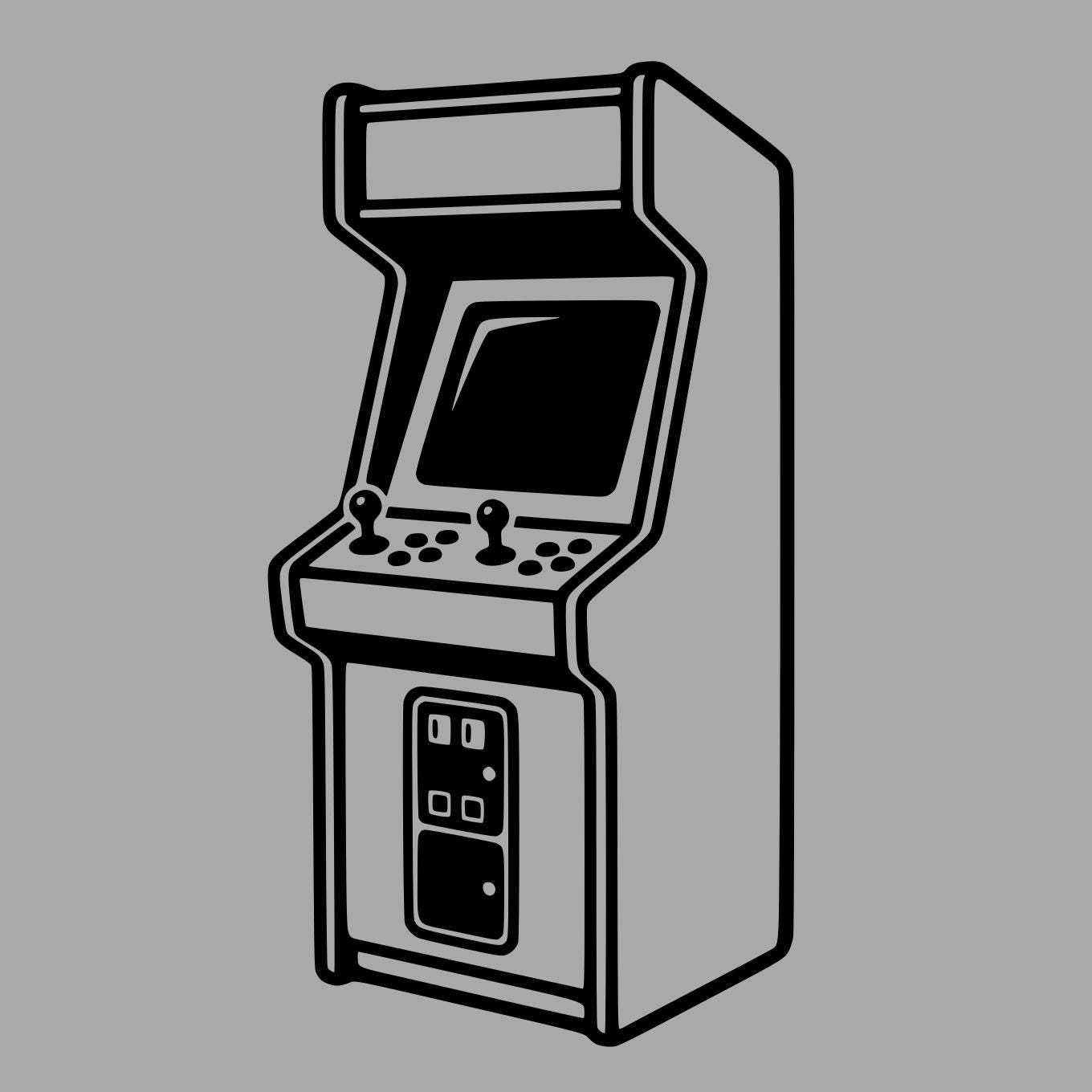 Arcade Cabinet SVG PNG: Bold Line Art Design (digital Download) - Etsy
